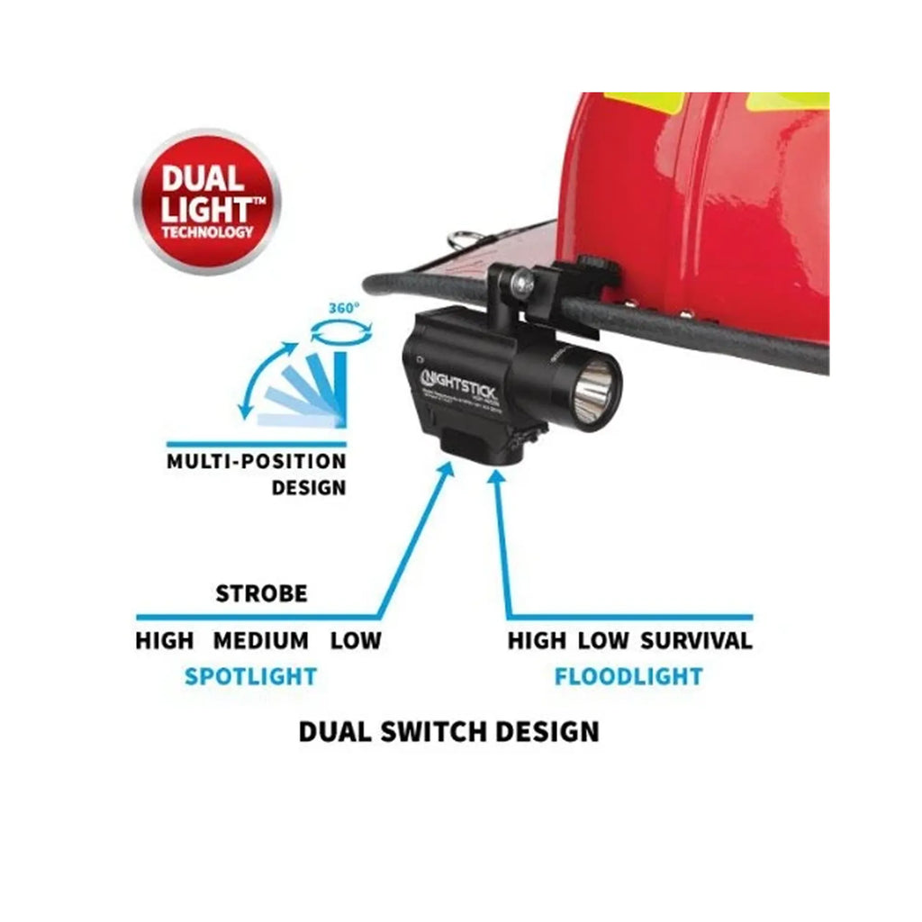 Helmet-Mounted Multi-Function Dual-Light™ Flashlight