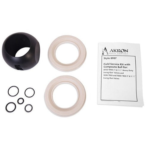Akron Brass Swing-Out Valve Field Service / Conversion Kit with Composite Ball