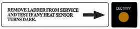 Ladder Heat Sensor Labels