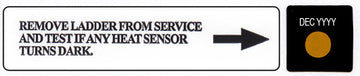 Ladder Heat Sensor Labels