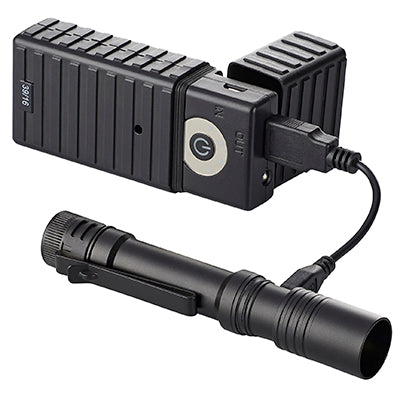 Macrostream® LED Flashlight, USB Rechargeable - 0